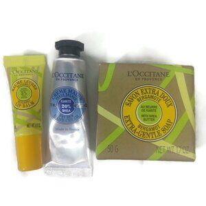 L'Occitane LIMITED EDITION Shea Butter Bergamot set X 3 NEW